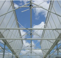 Cabrio katus/avatava katusega kasvuhoone/kile/kahekihiline